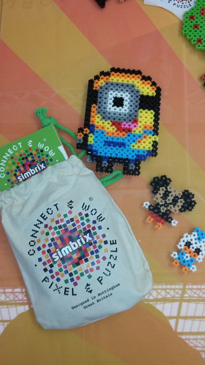 Pixel art made with Simbrix. Witnessed at London's toy fair. <a href="/Simbrix/">Simbrix</a> #ToyFairUK #ToyFair2017