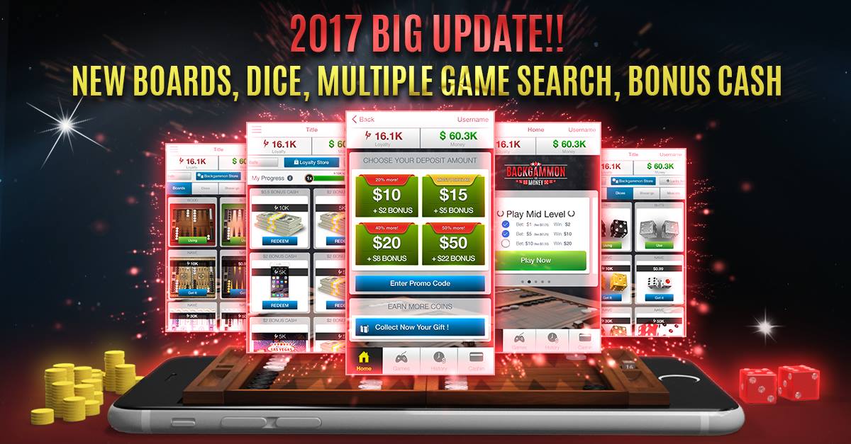 Doubling Cube - CHECK
Many gorgeous Boards - CHECK 
Crazy Dices - CHECK
Huge Cash Bonuses - CHECK 
More incredible features - CHECK
