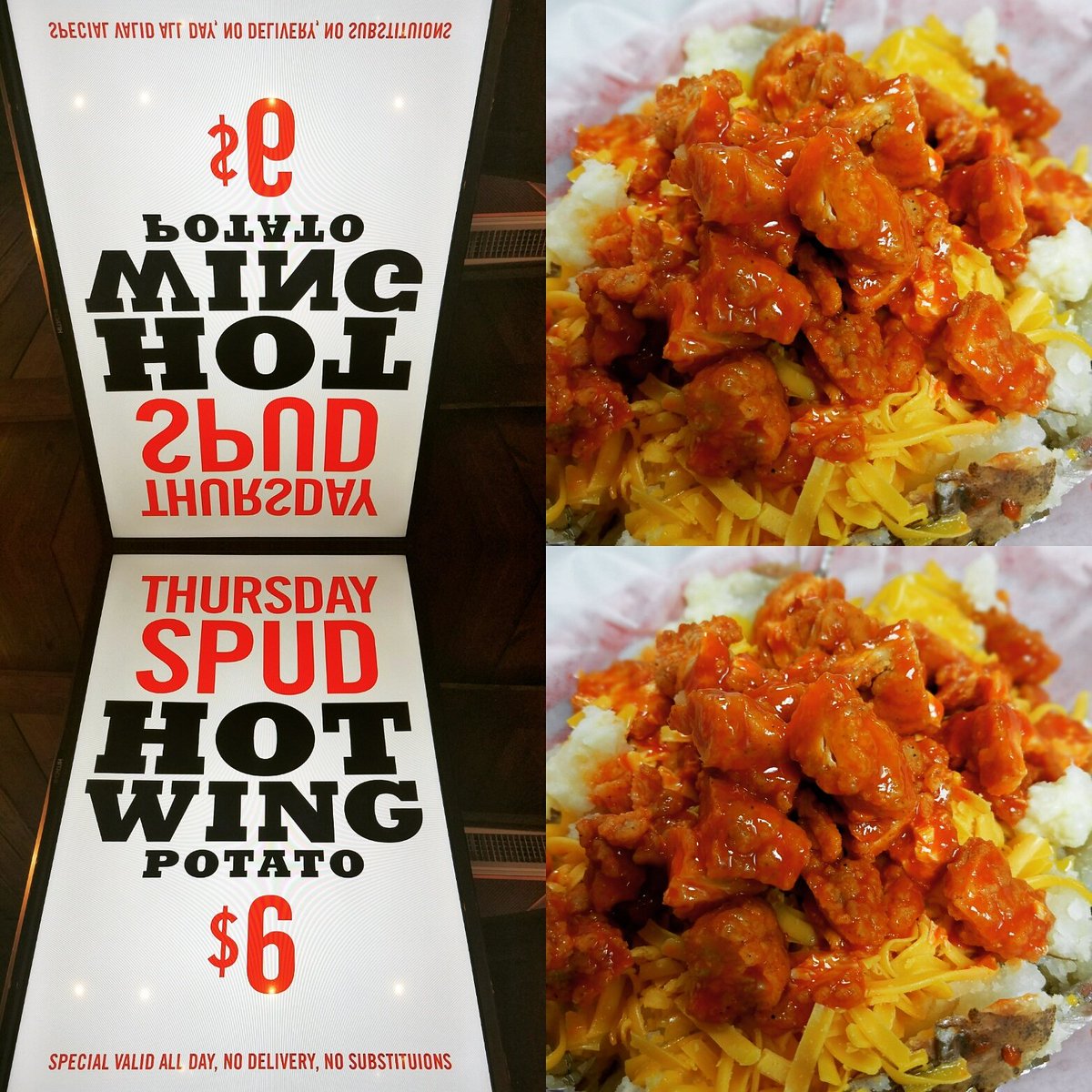 Potato of the day the Hotwing always a fan favorite!