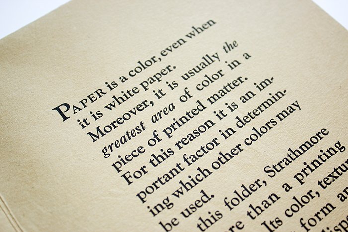 The paper you use is just as important as the colors you choose. | #StrathmoreArchive #TBT #PaperIsPartOfThePicture