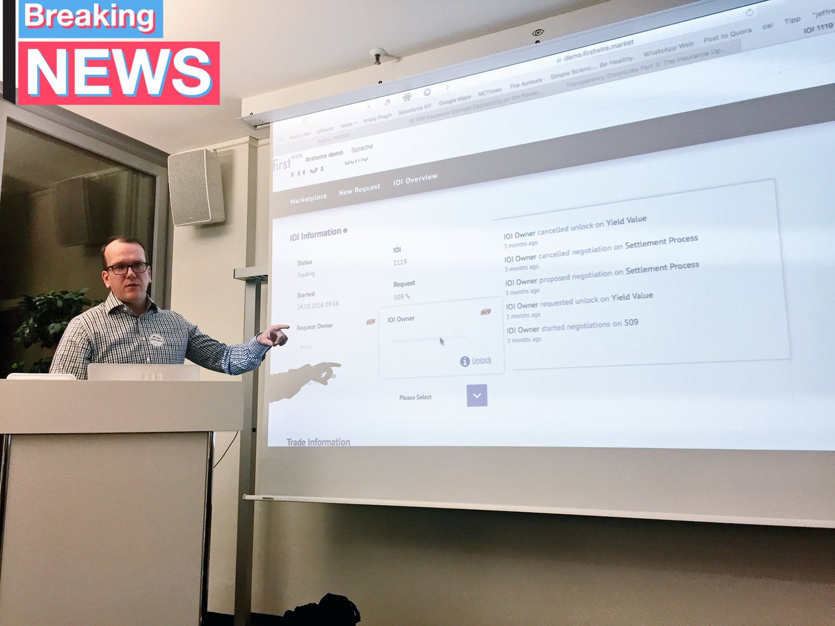 fintechmeetupeu's tweet photo. @firstwiremarket kicking off investment banks out of private dept #demotime #fintechcgn https://t.co/O491qXBCId