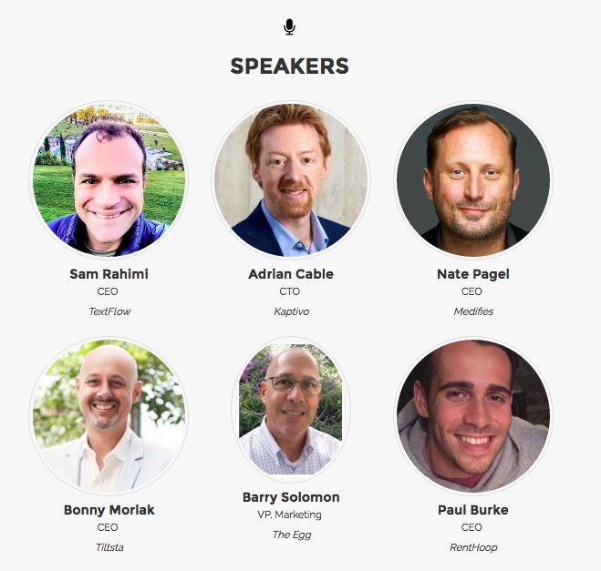 mylerdude's tweet photo. Join @sfnewtech on 2/1 @DocuSign for demos w/ @Tiltsta @Eggcyte @medifies @kaptivo @Renthoop @SamSF420 &amp; more! Tix: https://t.co/fWiI4fY38K https://t.co/3echIfeLCi