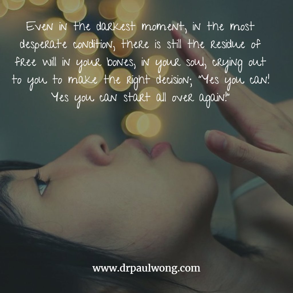 PaulTPWong's tweet photo. Yes you can start all over again!
#meaningfulliving
#inpm https://t.co/qy8Zfbf10C