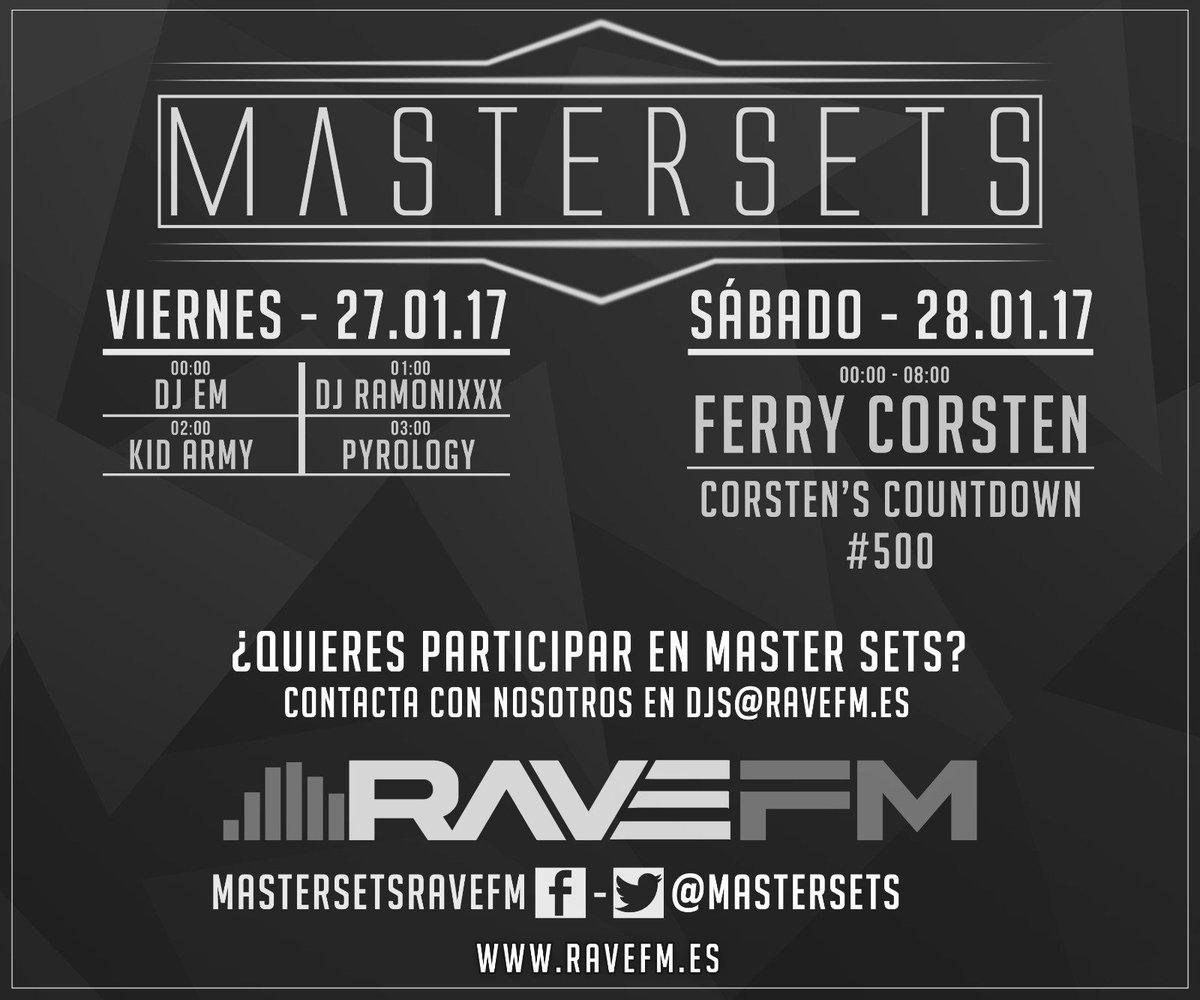 DJ_EM9's tweet photo. Muy atentos porque mañana a las 00:00 sonare en el Mastersets de @RaveFM_Radio @PabloGarciaFM!!! https://t.co/EApsdvRhl9