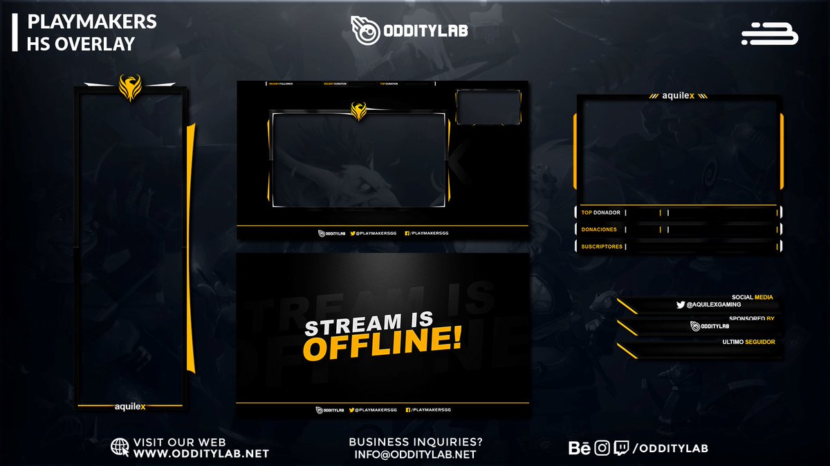 SevenBlur's tweet photo. ¡Presentamos los nuevos StreamPacks para @PlayMakersGG! ¡Esperamos que os gusten! #BeOddity #GetDose 
Contacto: info@odditylab.net https://t.co/tsvCNlIYl7