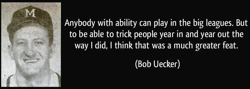 Happy Birthday to Mr. Baseball, and voice of the Bob Uecker. 