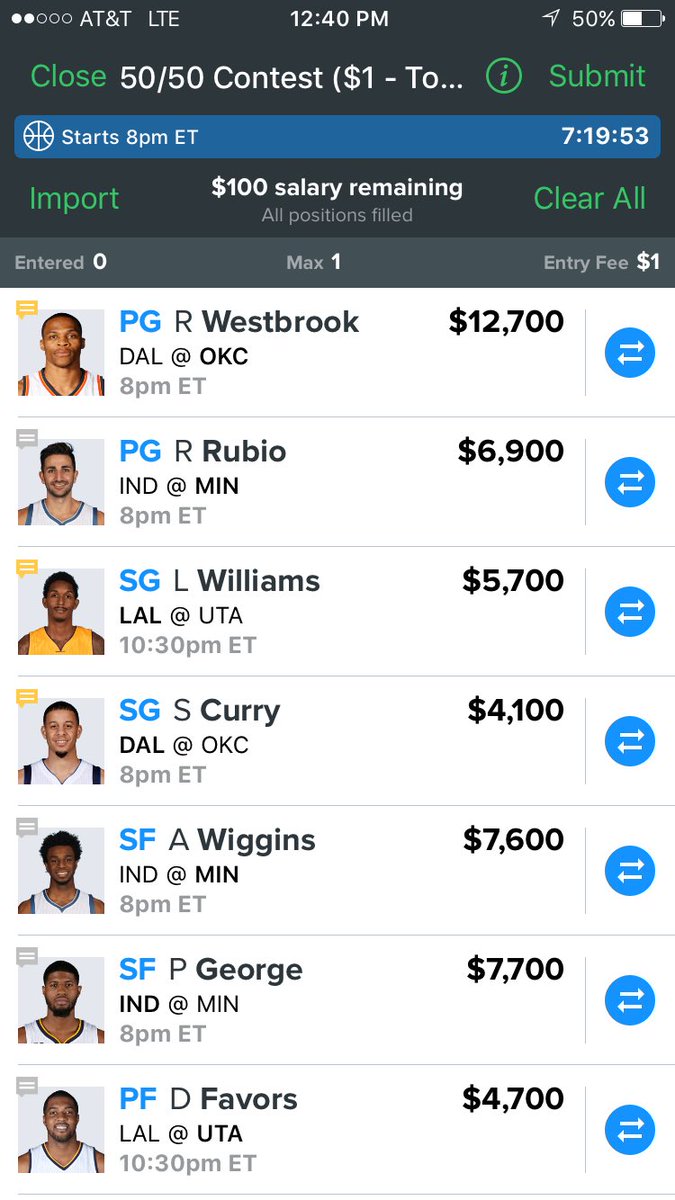 DFS__AJ's tweet photo. Let's get it tonight 💰💰💰 #focused https://t.co/OQKKEgvRmG