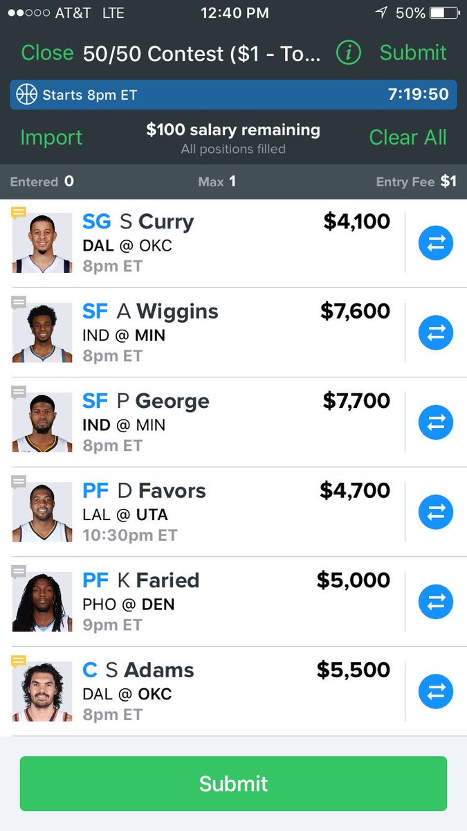 DFS__AJ's tweet photo. Let's get it tonight 💰💰💰 #focused https://t.co/OQKKEgvRmG