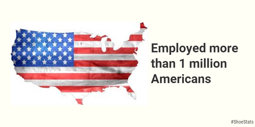 apparelfootwear's tweet photo. More than a million Americans work in the #footwear industry - these well-paying jobs include design, logistics, marketing, etc. #ShoeStats https://t.co/OC5FC6x8ri