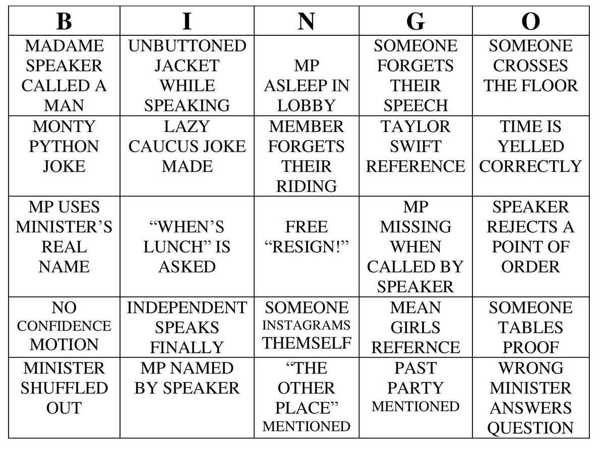 AndroidCoyne's tweet image. Sitting in the back bench and want to pass some time? Try the Roast's Bingo! #MPSP17