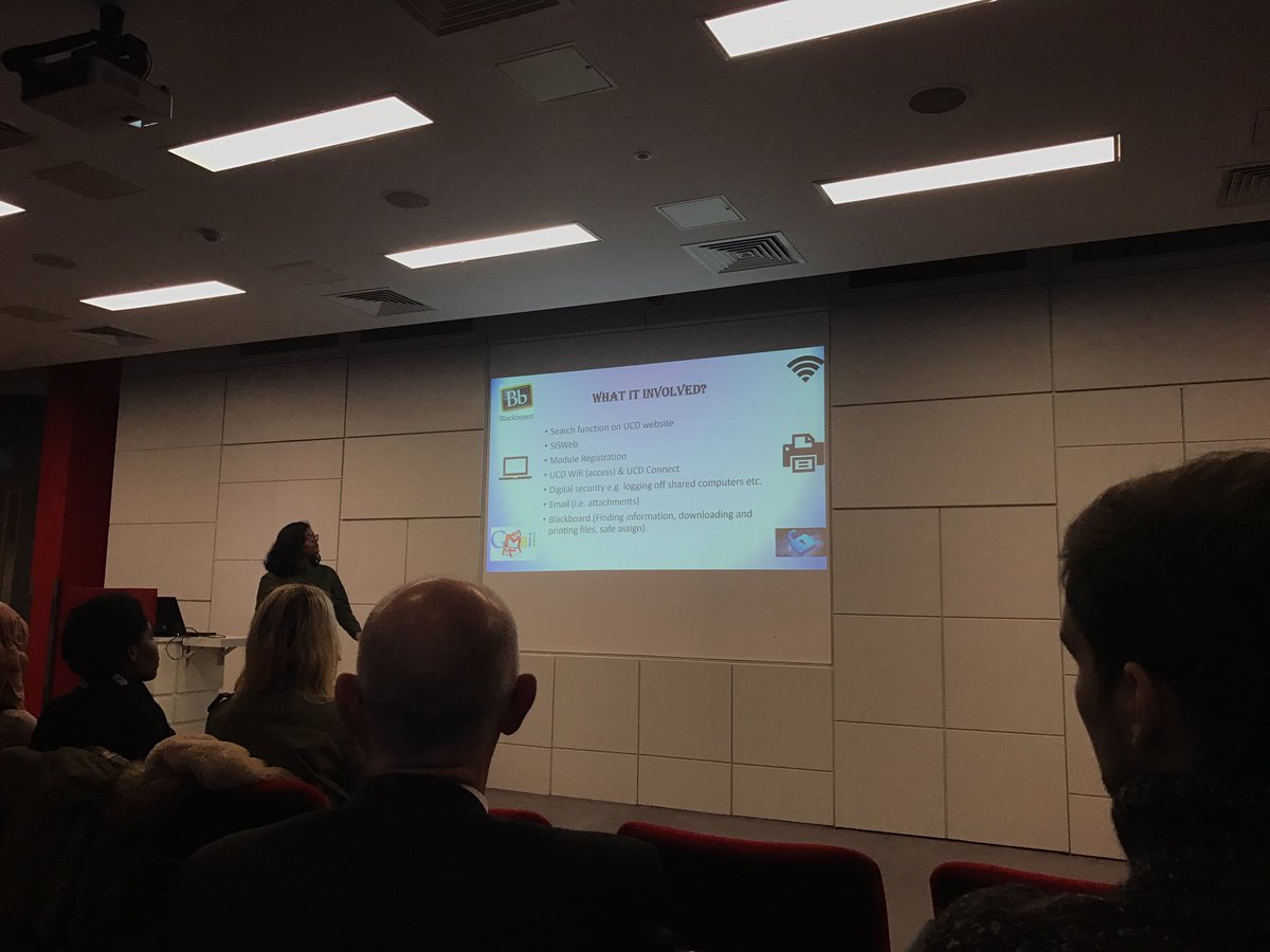 UCD_SDA's tweet photo. One of our ambassadors Anusha giving her experience as a Digital Skills Mentor over the course of the year for our celebration event. https://t.co/1X3xgLKOoR