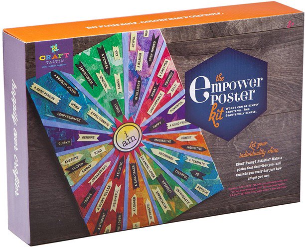 Pick of the Day: Empower Poster Kit, <a href="/CrafttasticKids/">Craft-tastic</a>. Great way to encourage confidence for kids 8+ amightygirl.com/empower-poster…