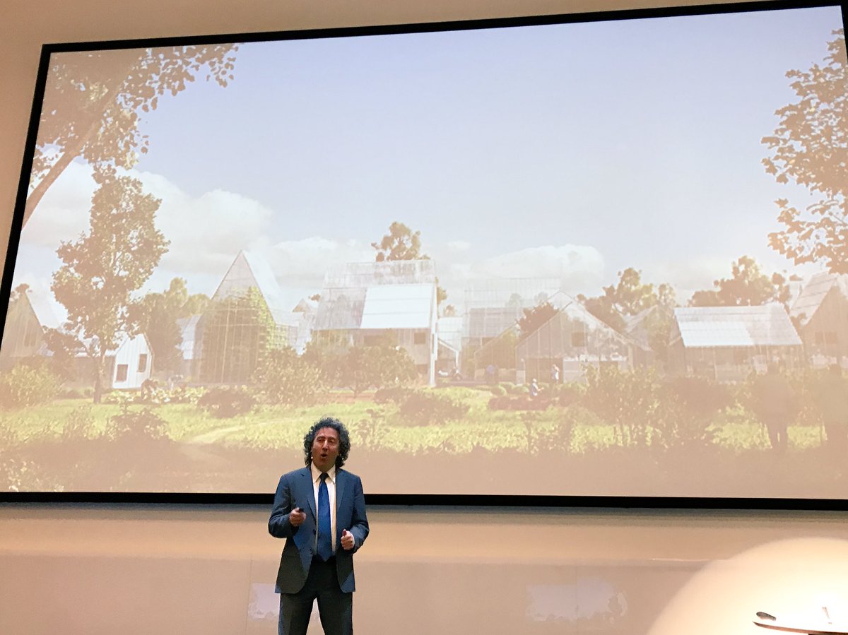 mbove's tweet photo. .@JamesEhrlich: Sustainable society is key for the future. I do the ReGen Villages, 'the Tesla of sustainable building' #drivingdesign https://t.co/qeDD1zlcMF
