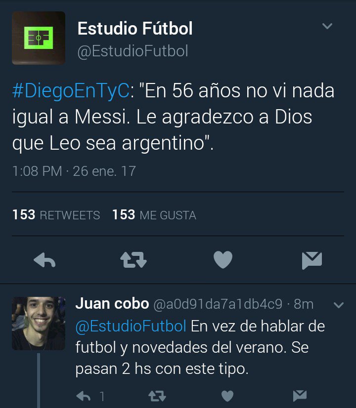 Que regio detector de boludos que es el Diego