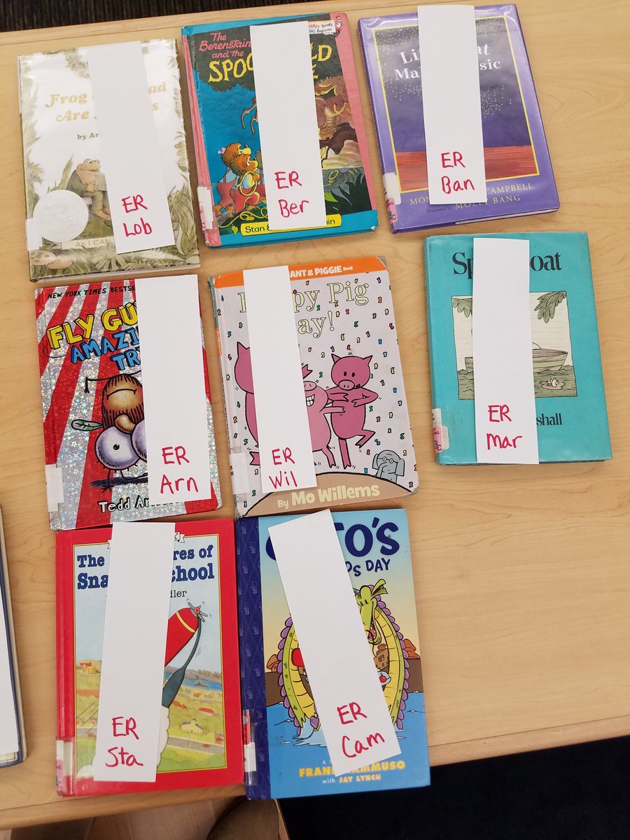 SleeperLibrary's tweet photo. 1H plays spine label search and successfully find books! They experience the concepts of alphas order, and author name for book searching. https://t.co/YiAn56lKLb