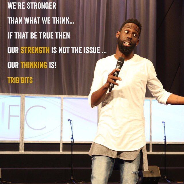 Church_In_You's tweet photo. #Tribbits #nomoreLOWLEVELthinking #2017 not just the year of "new strength" but, more importantly, the year of #NEWTHOUGHTS @TyeTribbett https://t.co/9LNdG9qAGw