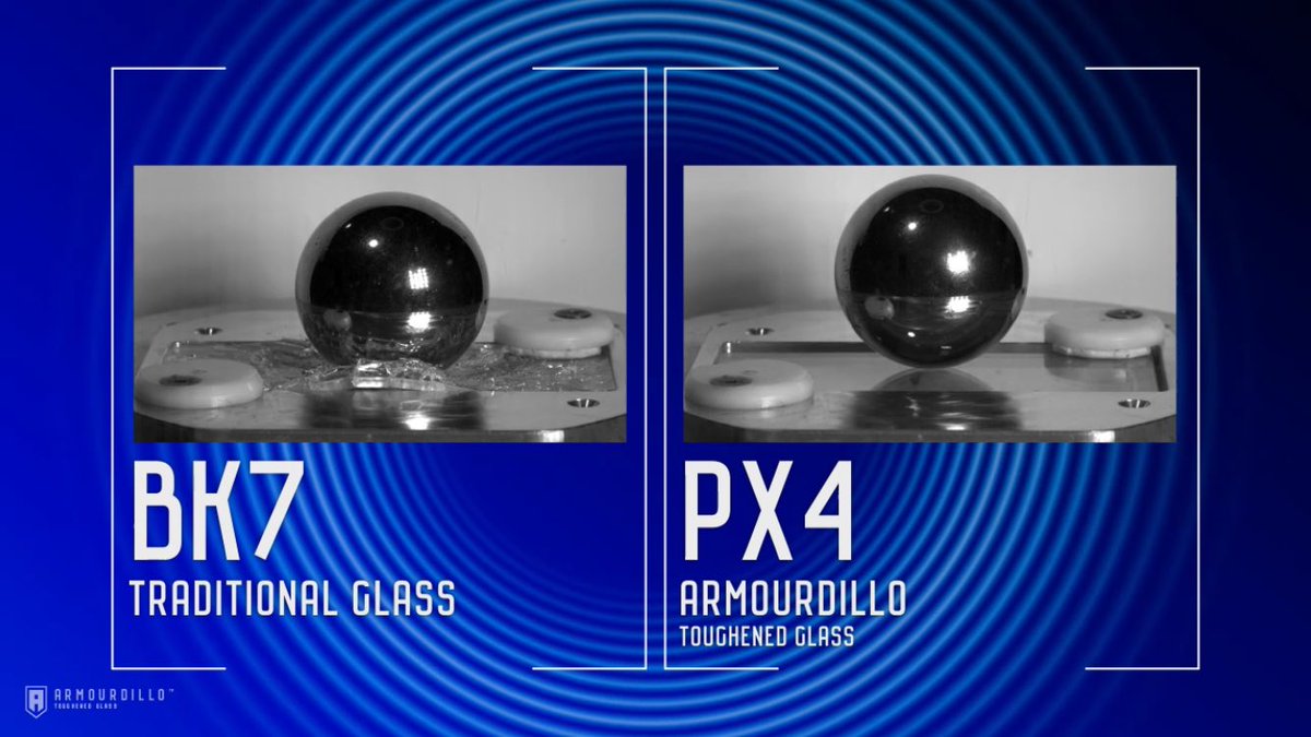 PhoenixOpticalT's tweet photo. Replace standard windows with Armourdillo Glass to protect your optical systems! Live demo at booth 4212 #protect #optics #PhotonicsWest https://t.co/uKiXEjtaQK