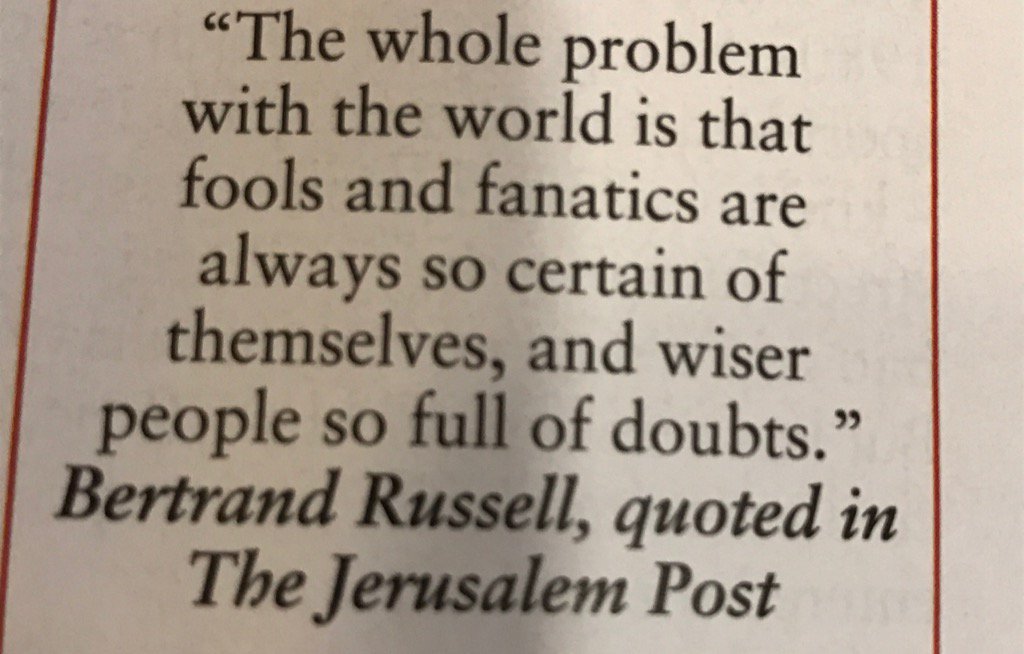 Bertrand Russell rocked it