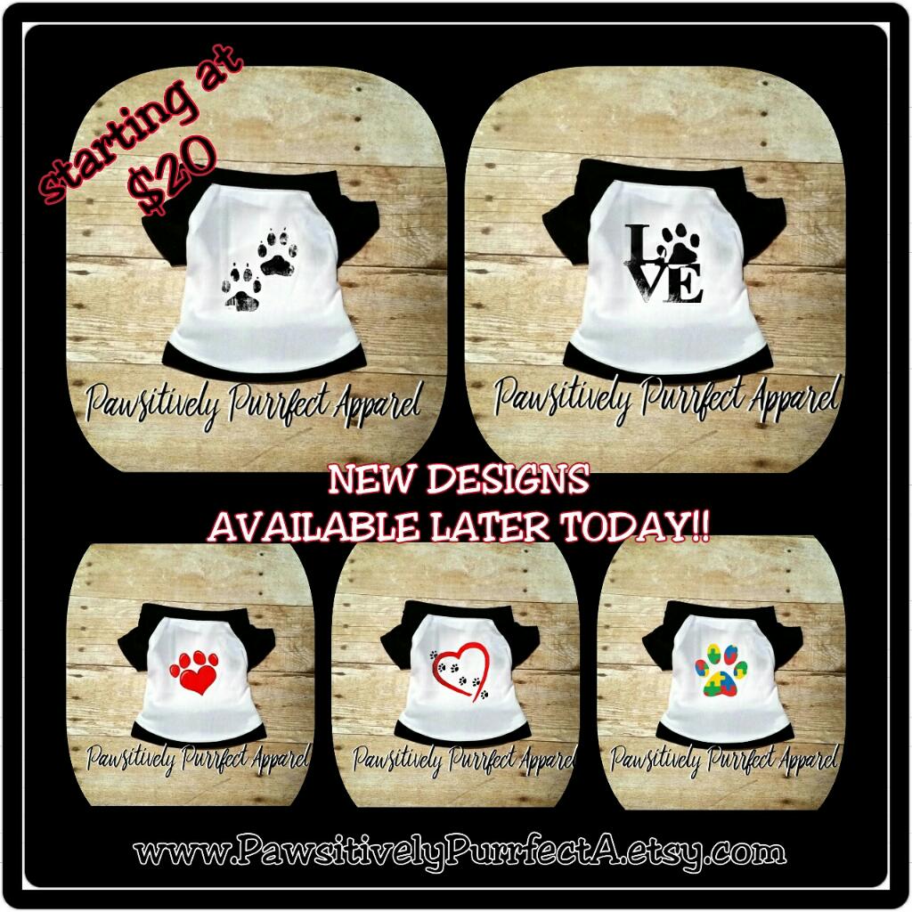 PawsitivelyPur3's tweet photo. Another set of new designs being added later today.Order one for your furry friend today! #pamperyourpet #petrescue https://t.co/8ZFXbsC4Pi