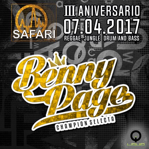 SafariWeekend's tweet photo. ยกยก El prรณximo Viernes 7 de Abril subimos la temperatura de #HUELVA con @bennypagemusic !! #aniversario #liquidclub #safari https://t.co/Mutsg7dNL7
