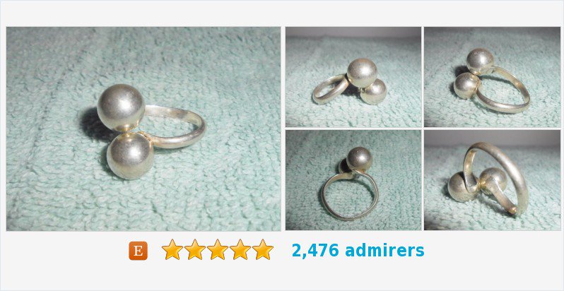 LibbysMoms's tweet photo. https://t.co/huqZypy5nA #etsy #vintagejewelry #finejewelry #sterlingring #modernistring #spherering #silverring https://t.co/WaQuCaoxjT https://t.co/MoOgJEw92D