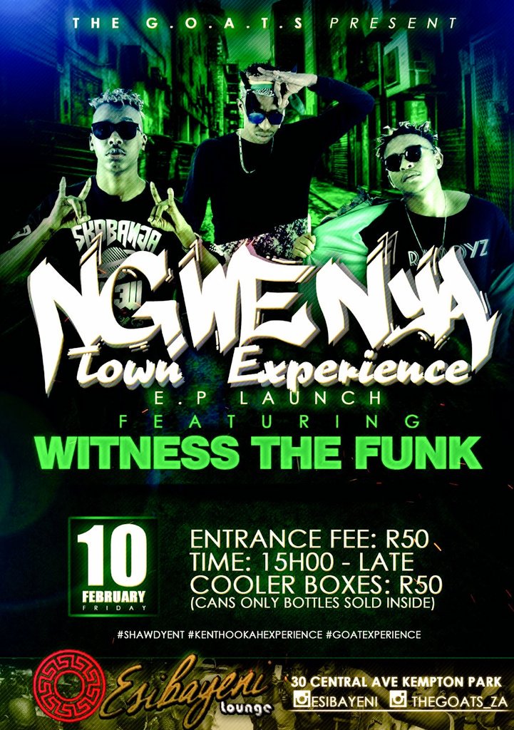 NOTG98's tweet photo. #NgwenyaTown #10thFeb #ShawdyEnt #KentHookahExperience #GOATFridays #HuntersDry

WITNESS THE FUNK 🍻🍸💎💉💊🔥 https://t.co/KePYBC1n69