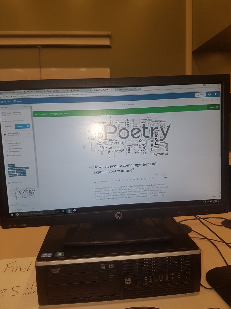 Nicolewbaker20's tweet image. Writing a blog about Poetry @cbuniversity #digitalmedia #digitalintern