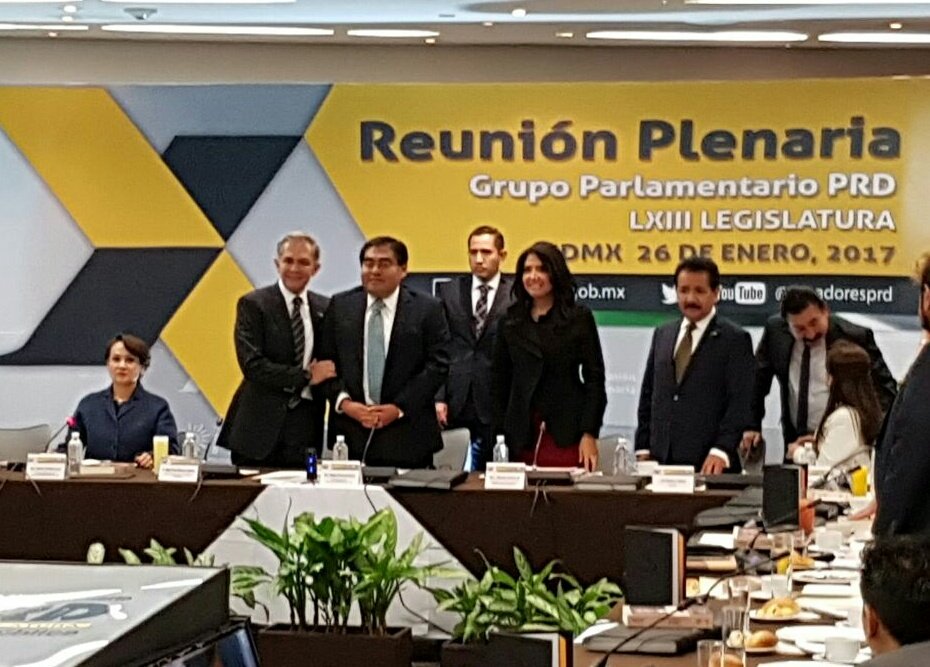 NotiAleBarrales's tweet photo. La Presidenta del @PRDMexico, @Ale_BarralesM asiste a la Reunión Plenaria con @SenadoresPRD https://t.co/4p374mxgMp