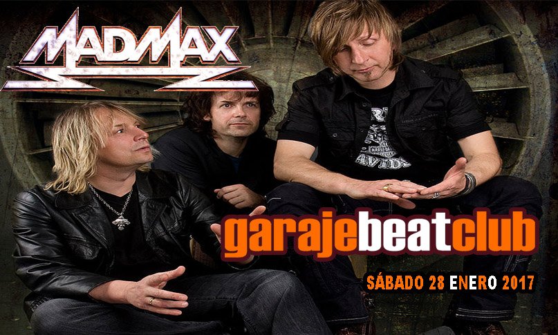 El mejor #hardrock y #metal desde Alemania  #madmaxband + Raging Fire en @garajebeat Sábado 28 desde las 22:00