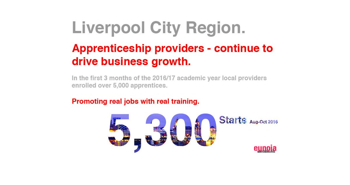 Liverpool City Region providers continue to drive the apprenticeship programme for the benefit of local businesses and residents.