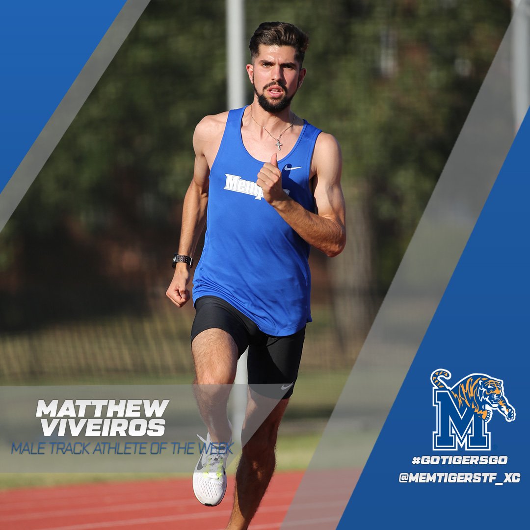 .@MemTigersTF_XC Athletes of the Week: Greenlee, Rodriguez Sala, Viveiros, Wesner. #GoTigersGo