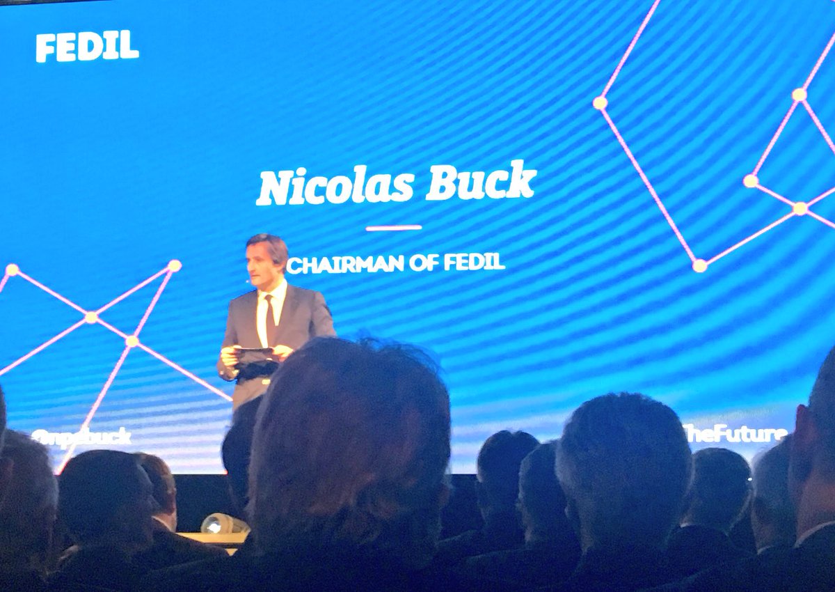 goeres's tweet photo. Excellent speech of @npebuck during @Fedil_Lux New Year #MeetTheFuture event. https://t.co/5EHNQfhHmM