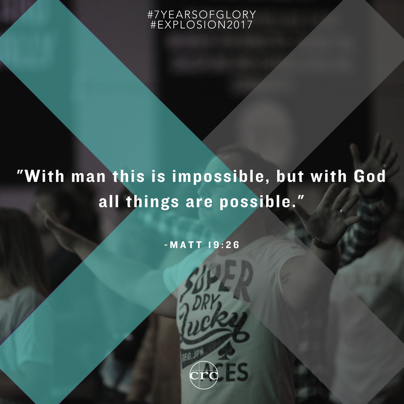 "With man this is impossible, but with God all things are possible." - MATT 19:26