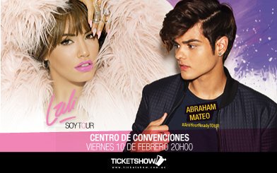 milavalentini_'s tweet photo. El 10/02 #SOYtour y #AreYouReadyTour llegan al centro de convenciones de Guayaquil, Ecuador!🎤💥👊🔥💣 @laliespos @AbrahamMateoMus https://t.co/bgjyhVNY1l