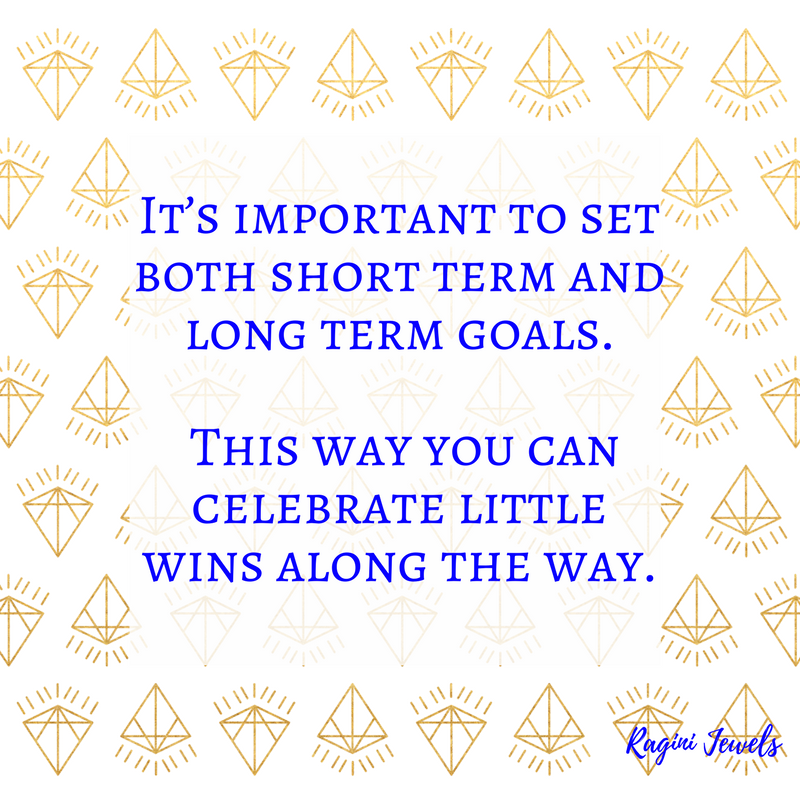 RaginiJewels's tweet photo. #GoalSetting It’s important to set both short term and long term goals. This way you can celebrate little wins along the way. https://t.co/FlAT4fDGeq