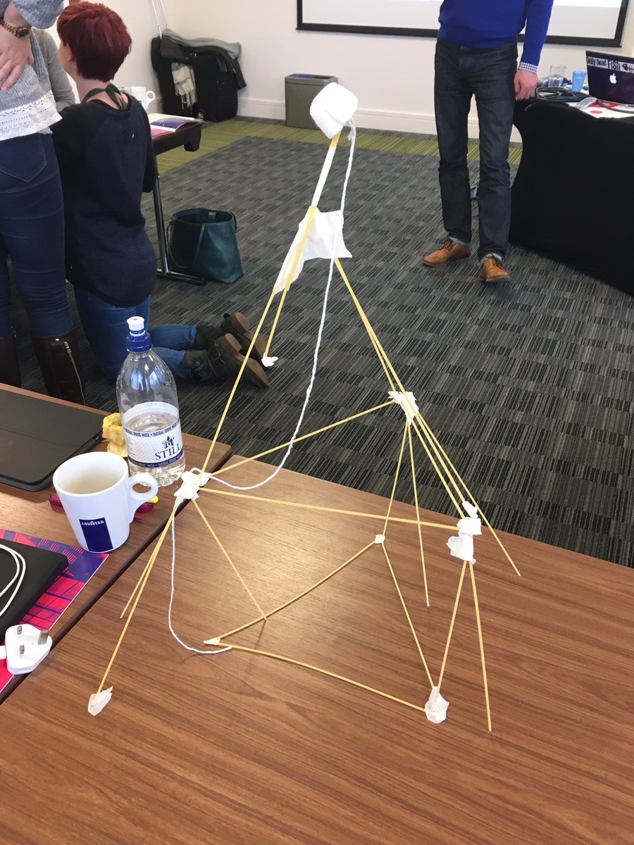 Annelaria's tweet photo. Who knew we would be building towers at @Econsultancy's #FastTrackDigitalMarketing #training at @etcvenues in #London today? https://t.co/Iof6Tc772Z