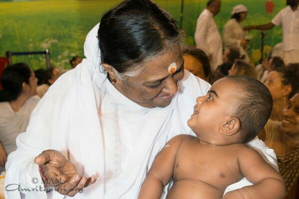 Amritanandamayi's tweet photo. God and devotee? Not two. Guru and disciple? Not two. Atman and jivatman? Not two. You and I? Not two. #Amma https://t.co/dFVM0aXaSx