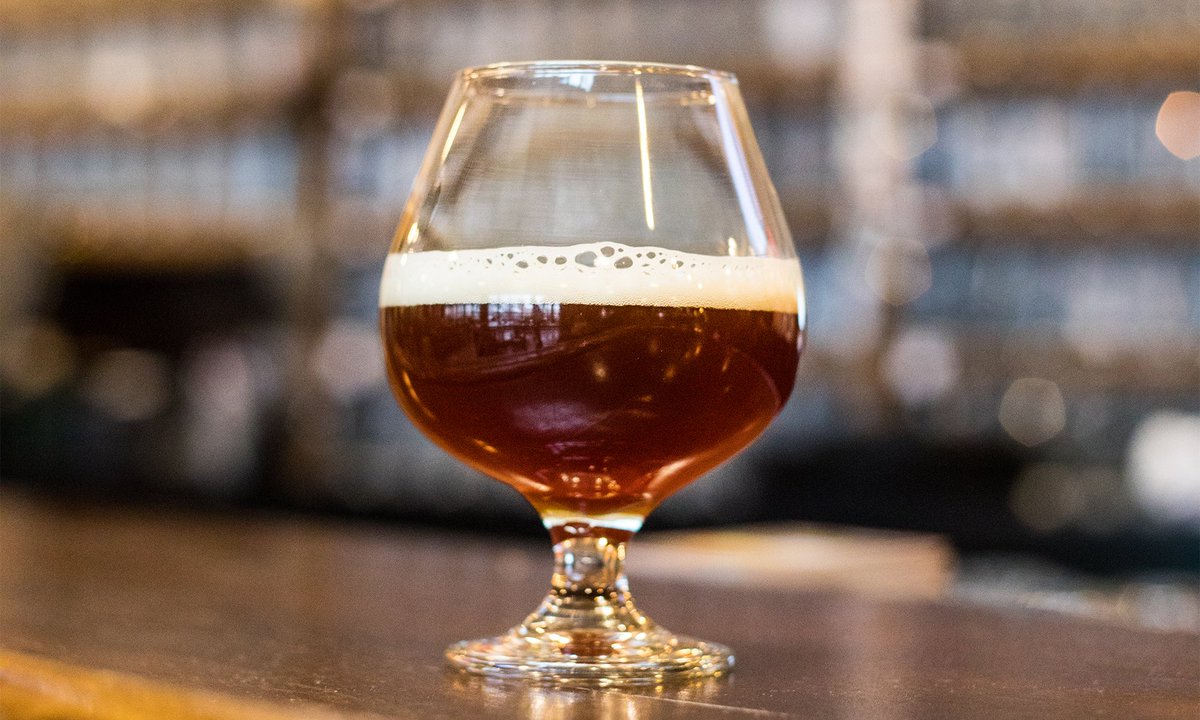 foundersbrewing's tweet photo. Today at #CellarRaid17: Barrel-Aged Curmudgeon. Our old ale brewed with molasses & aged on oak, then aged 678 days in Bourbon barrels. https://t.co/VaDERF37N5