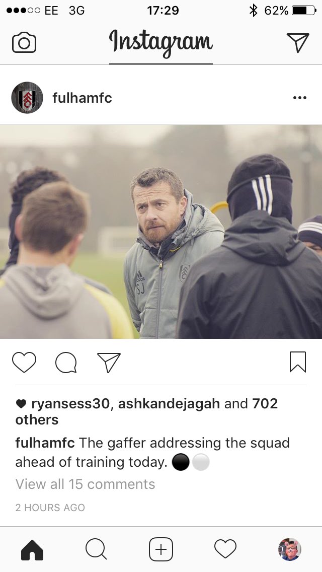 seetheSIDE13's tweet photo. Dejagah liking Fulhams instagram post 🤔#FFC #COYW #TransferWindowIsOpen https://t.co/ZQnHWpfb3a
