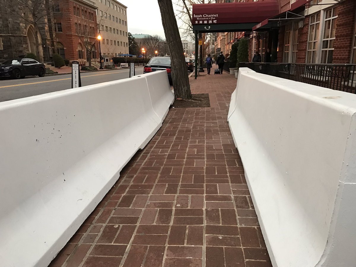 You probably won't find this under "best practices" for sidewalk access <a href="/SidewalkScout/">Sidewalk Scout</a> / not sure who is responsible <a href="/DCPoliceDept/">DC Police Department</a> <a href="/DDOTDC/">DDOT DC</a>