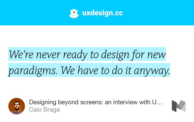 RADiscover88's tweet photo. “Designing beyond screens: an interview with UX author Dan Saffer” — @caioab https://t.co/fjK5hl5EOj https://t.co/9oFg0Co7Qa