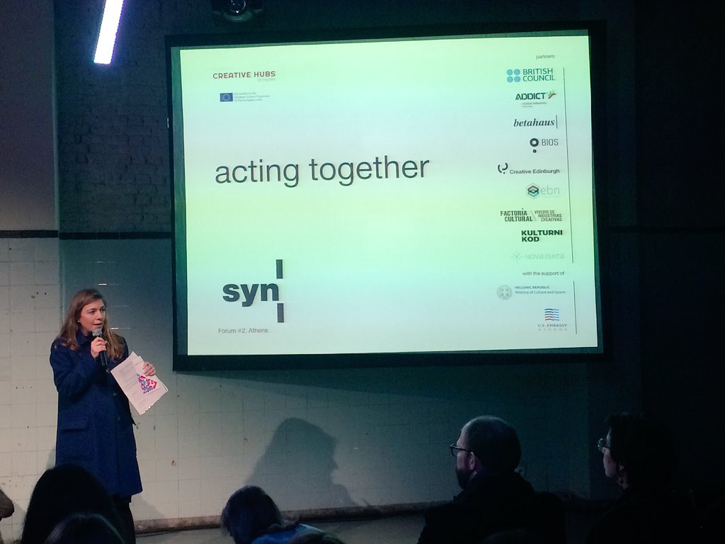 annamal23's tweet photo. #creativehubs #forum kicking off now in #Athens @creativehubsEU 140 delegates from 32 countries #eu #love #creativeindustries let's do this! https://t.co/WuVAAmfKJG