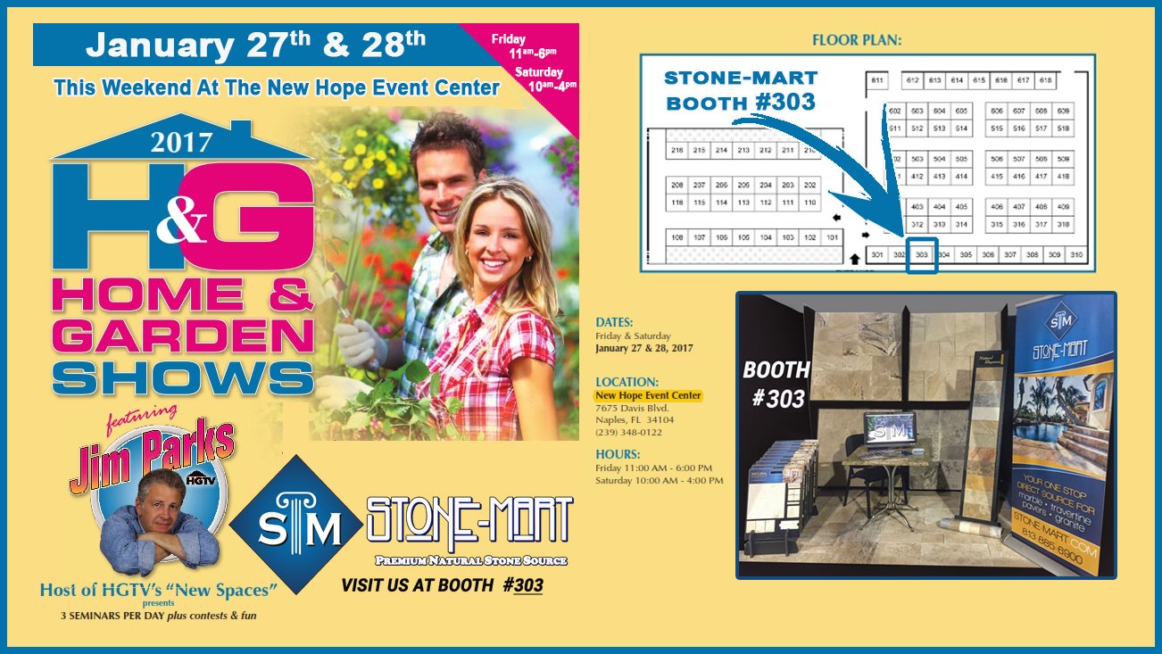 STONEMART on Twitter "Naples Home Show, please join us!! Jan 27 & 28