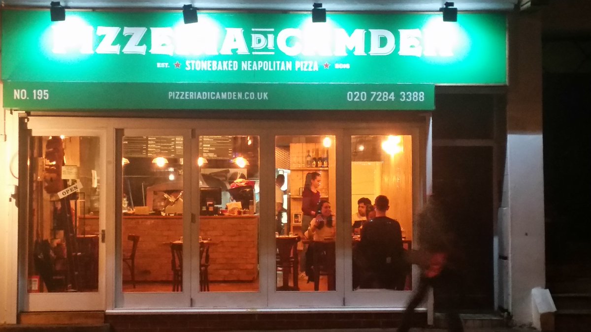 bunaoromia's tweet photo. #Pizzia & #Coffee ? What a perfect spot. Checkout our neighbours after @PizzeriaCamden directly on the other side of the road #Camden #Best https://t.co/ozs0lSdC8g