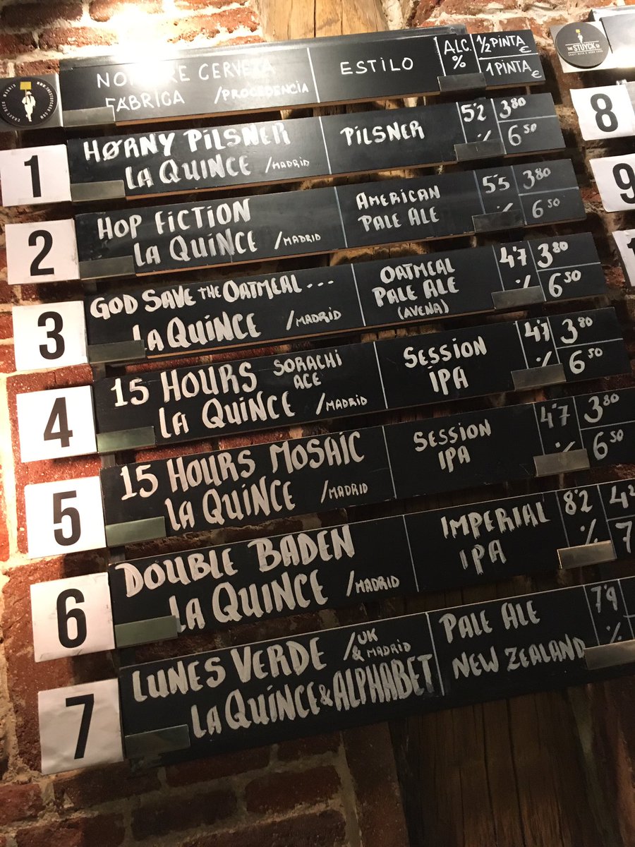 ¿Qué tienen en común? Si,  nuestros 14 grifos con cervezas de <a href="/LaQuinceBrewery/">La Quince Brew Wild</a>
Te esperamos hoy en nuestro TOTAL TAP TAKE OVER. ¡Y sorteos!