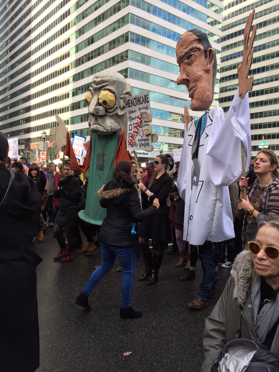andreagsegal's tweet photo. Trump protests in Center City. Keep the #ACA https://t.co/1qU0Vu3o11