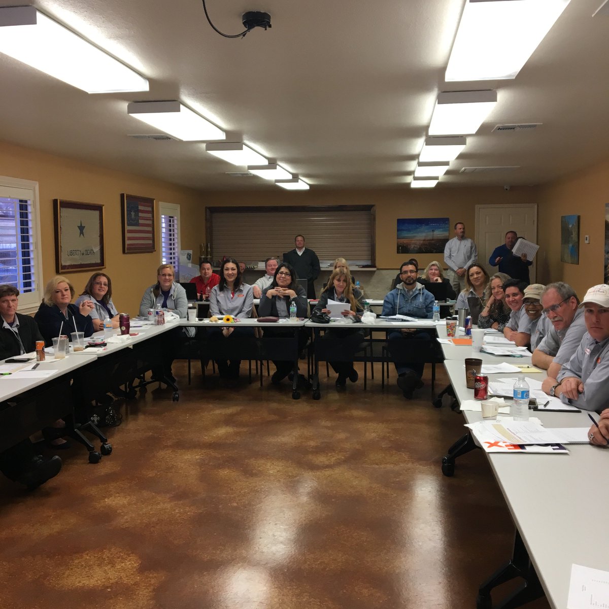 txbstores's tweet photo. Having a blast at our South Managers Meeting in Fredericksburg today! Thinking of better ways to serve you #KravetheKwik #LeaveEmBetter https://t.co/bqI09CCbSA