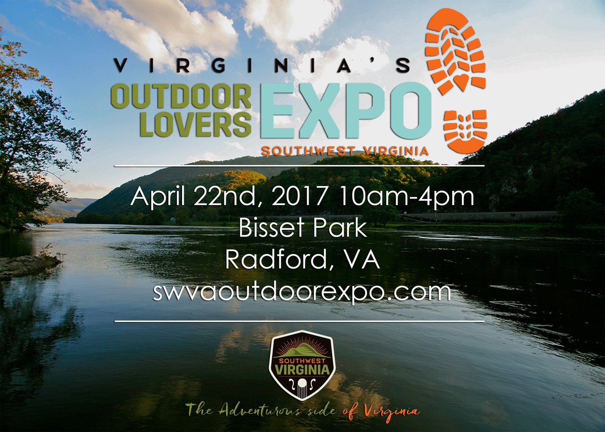 NRVRCtweets's tweet image. Head over to swvaoutdoorexpo.com to become a vendor and/or sponsor for the Virginia&apos;s Outdoor Lovers Expo! #SWVA #appspring #NRV