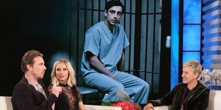 People On Twitter Kristen Bell And Dax Shepard Have Shamelessly Hit On Riz Ahmed Together Https T Co N4fso3aup7