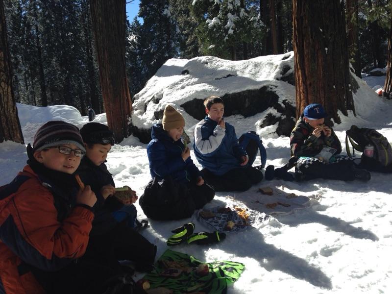 awhitakerteach's tweet photo. Snow play and lunch time! @TeachTigers @NatureBridge https://t.co/MONgnVtF9Y